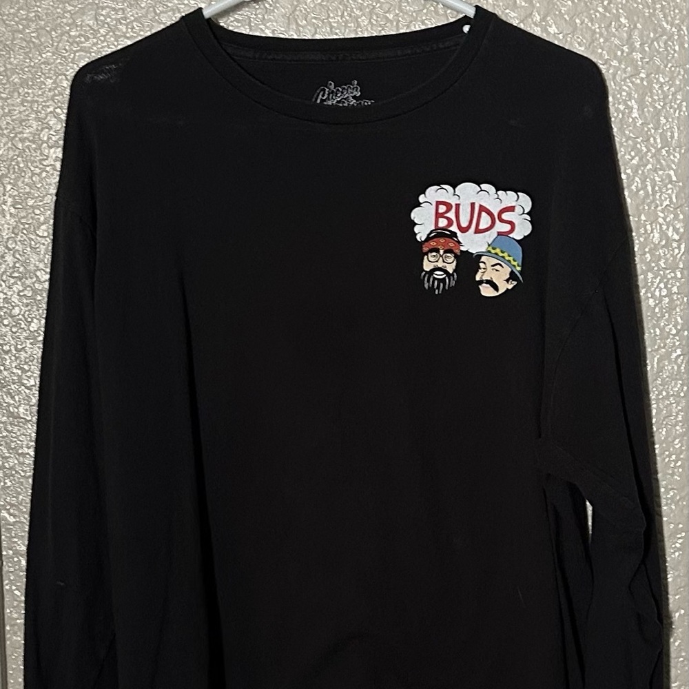 Ripndip Black and Red Long Sleeve Tee with Colorful Embroidery